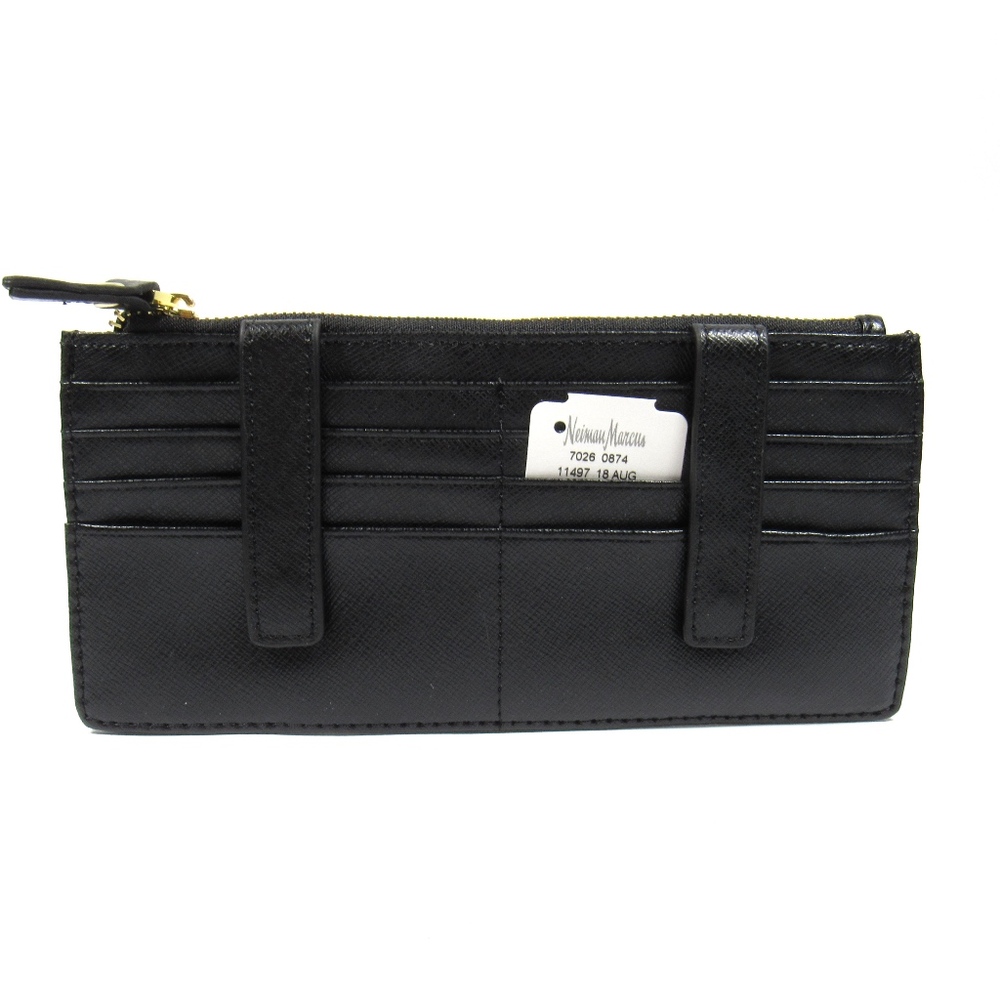 Neiman Marcus Id Wallet Organizer Card Case Black